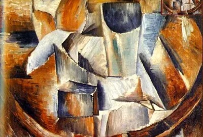 Braque le verre sur la table