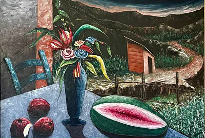 J-E Hourgue nature morte