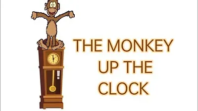 פאזל של Monkey ran up the clock