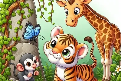 אריה וגירפה בגונגל