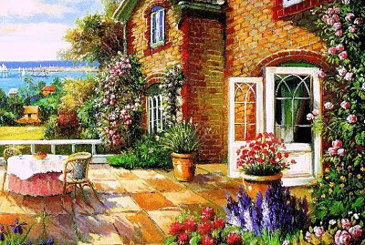 469- Casa con jardines jigsaw puzzle