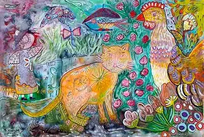 naïf brésilien animaux familiers