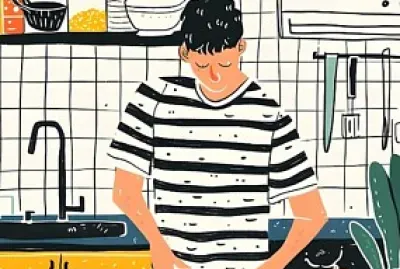 איש עם חולצת פסים jigsaw puzzle