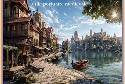 Ville portuaire médiévale jigsaw puzzle