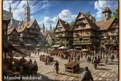 Marché médiéval jigsaw puzzle