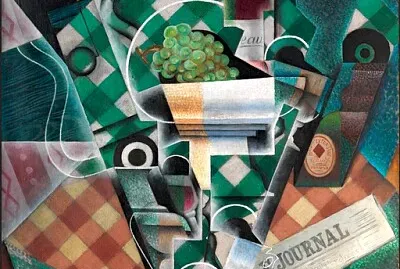 Juan Gris nappe à carreaux verts jigsaw puzzle