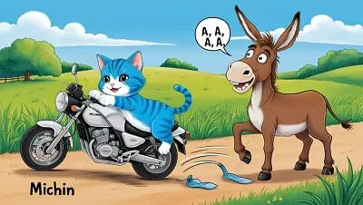פאזל של Michin y la burra castaña