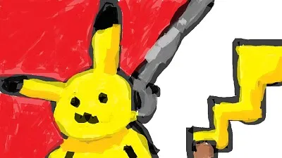 yellow cheeked pikachu