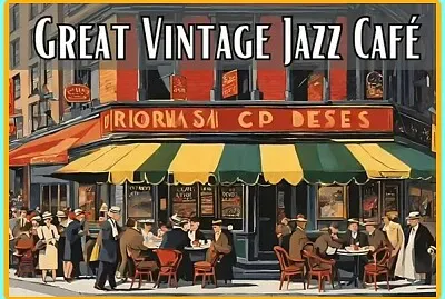 Grand café de jazz vintage