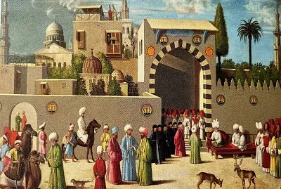 art vénitien réception de Monghols jigsaw puzzle