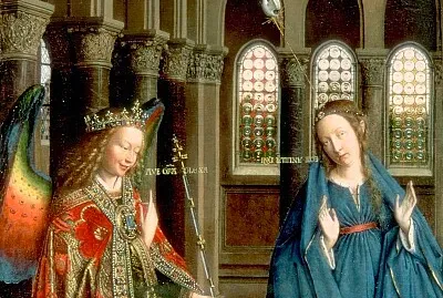 Van Eyck annonciation détail