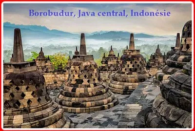 Borobudur, Java central, Indonésie