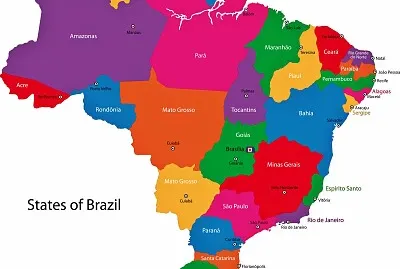 פאזל של map of Brazil