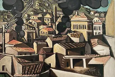 Picasso fumées à vallauris jigsaw puzzle