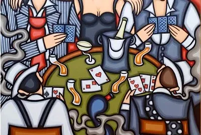 F. Léger la partie de cartes jigsaw puzzle