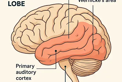 Partes lóbulo temporal