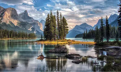 Paisaje lacustre jigsaw puzzle