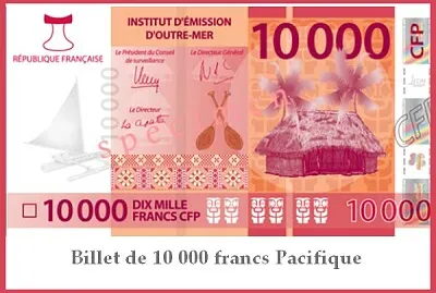 Billet de 10 000 francs Pacifique jigsaw puzzle