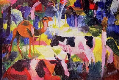 Macke animaux exotiques jigsaw puzzle