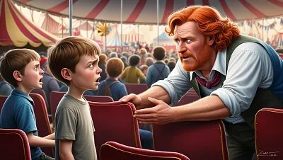 Niño en el circo jigsaw puzzle