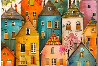 village coloré jigsaw puzzle