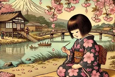 Cherry Blossom Picnic with Sweet Dango - Japanese