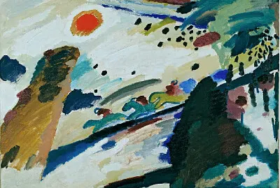 Kandinsky paysage romantique jigsaw puzzle