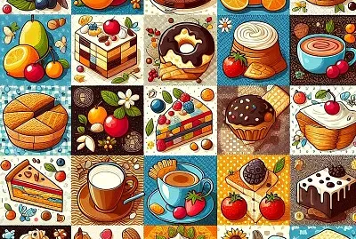 Collage, puzzle jigsaw puzzle