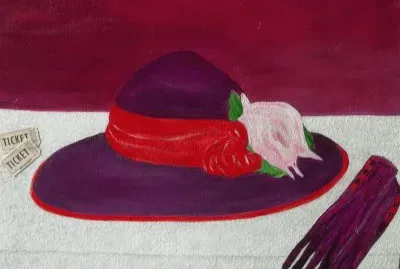 Art Painting of Hat and Gloves