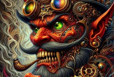 Steampunk jigsaw puzzle