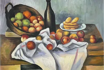 Cézanne nature morte aux fruits jigsaw puzzle