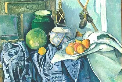 Cézanne gingembre et aubergines jigsaw puzzle