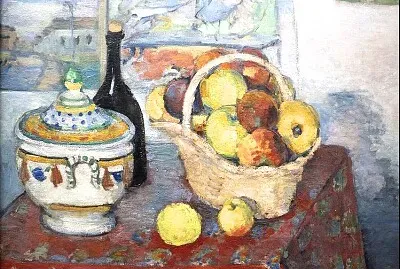 Cézanne pot de céramique fruits jigsaw puzzle