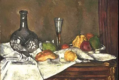 Cézanne desserte à la flûte de champagne jigsaw puzzle