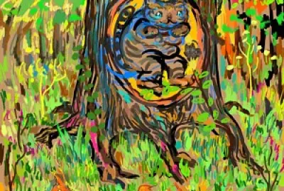 Cats in Tree