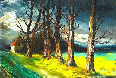 Vlaminck paysage aux arbres