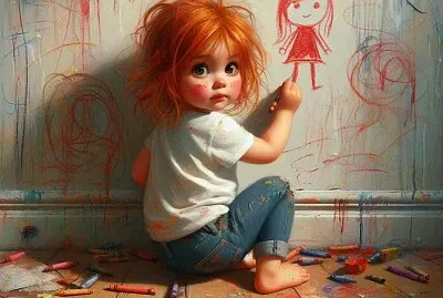 פאזל של Draw on the wall