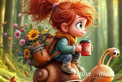 פאזל של Ride a snail