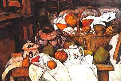 Cézanne nature morte à la cuisine