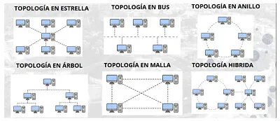 Redes según su Topología Física y Lógica.