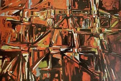 Vieira da Silva Les Ponts de fer 1953