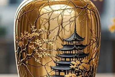 The beautiful vase