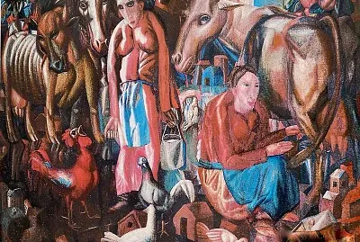 Pavel Filonov filles de laiterie 1914