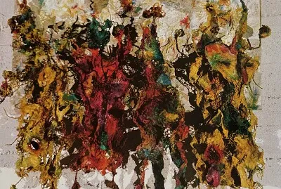 Bernard Schultze peinture en relief 1964