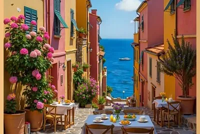 Ruelle terrasse d 'Italie