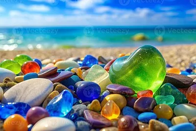 pedras coloridas