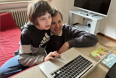 con papà