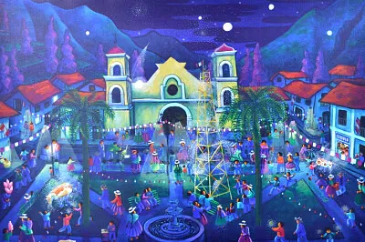 nocturne devant l 'église