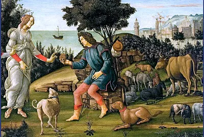 Botticelli jugement de Paris