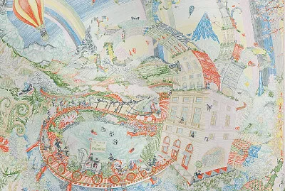 Monde du faubourg pastel